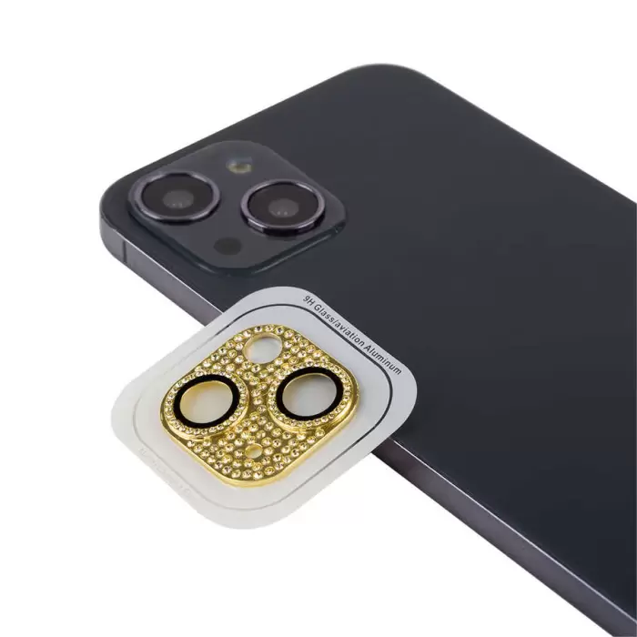 Apple iPhone 13 CL-08 Lens Koruma Parlak Renkli Kamera Koruyucu CL-08