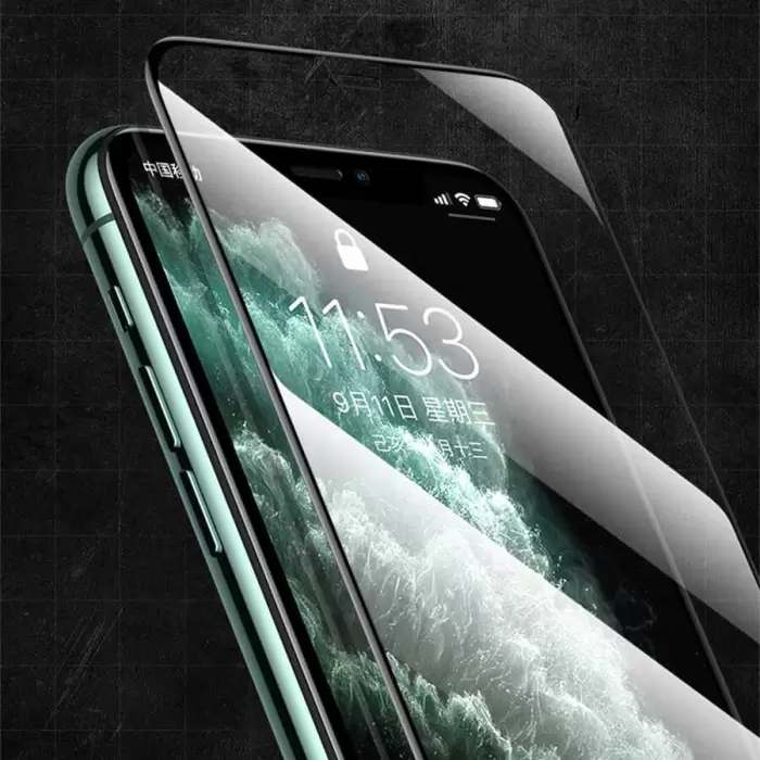 Apple iPhone 13 Uyumlu Kavisleri Tam Kaplayan Rio Glass Cam Ekran Koruyucu