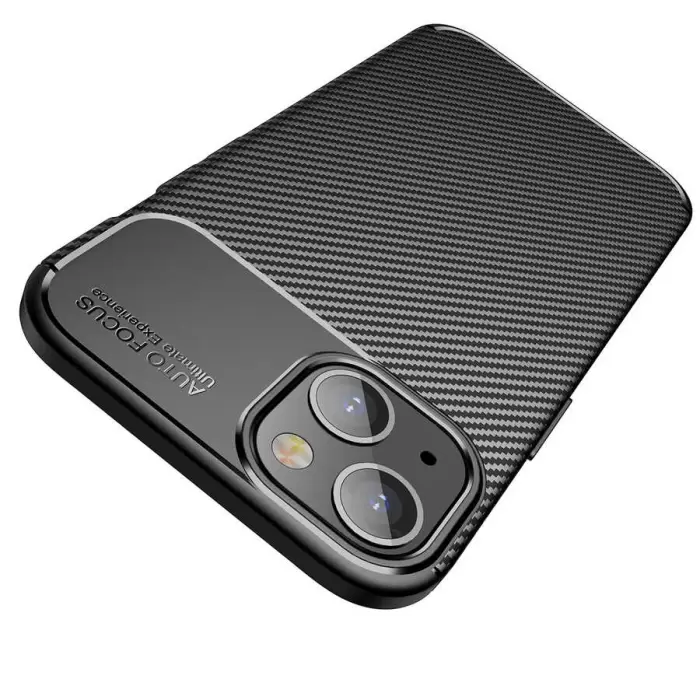 Apple iPhone 13 Mini Kılıf Lopard Kamera Korumalı Karbon Desenli Negro Kapak Orijinal Yüzey Kılıf