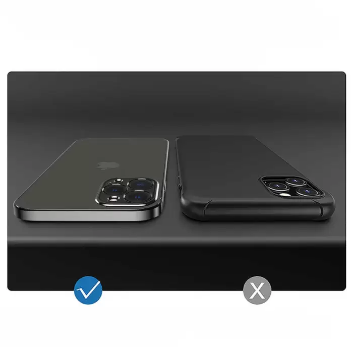 Apple iPhone 13 Mini Kılıf Lopard Mat Gbox Silikon Kapak İnce Mat Arka Yüzey Elektroplatin