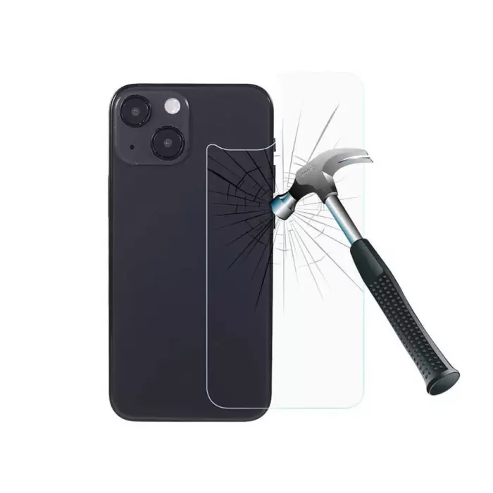 Apple iPhone 13 Mini Lopard Back Maxi Glass Temperli Cam Arka Koruyucu