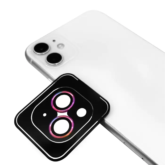 Apple iPhone 13 Mini Uyumlu Lens Koruma Parlak Renkli Kamera Koruyucu CL-08 (TAKMA APARATIYLA) Koruma