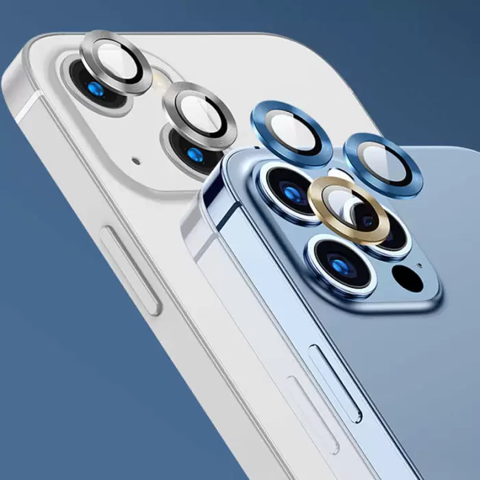 Apple iPhone 13 Pro CL-02 Lens Koruma Parlak Renkli Kamera Koruyucu CL-08