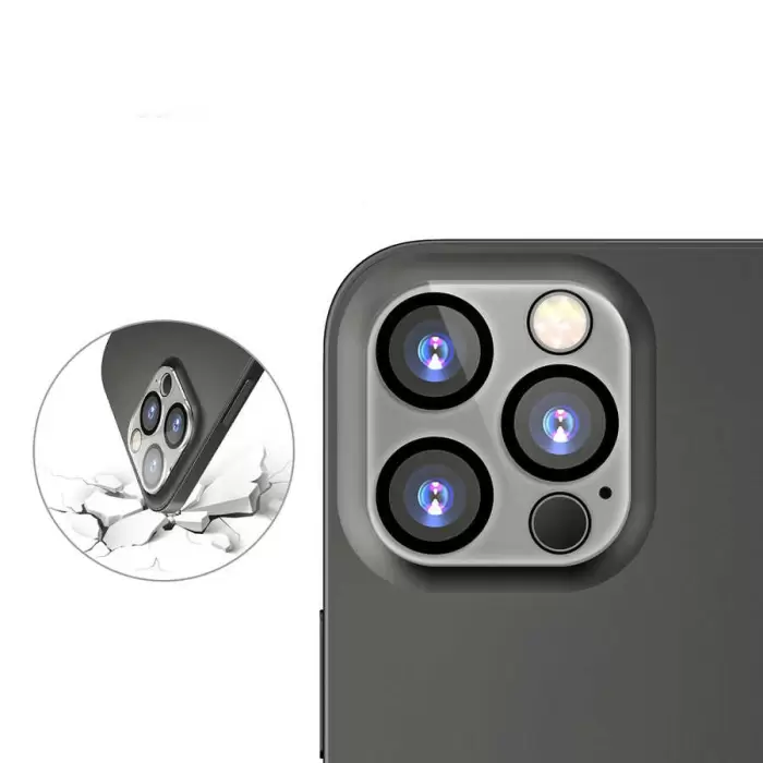 Apple iPhone 13 Pro CL-05 Lens Koruma Parlak Renkli Kamera Koruyucu CL-08