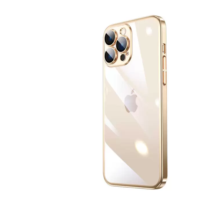 iPhone 13 Pro Kılıf Kenarları Renkler Kamera Lens Koruma Darbe Emici Sert Kapak Riksos