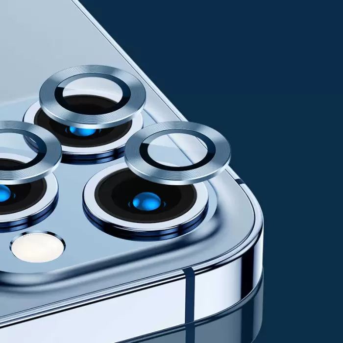 Apple iPhone 13 Pro Max CL-02 Lens Koruma Parlak Renkli Kamera Koruyucu CL-08