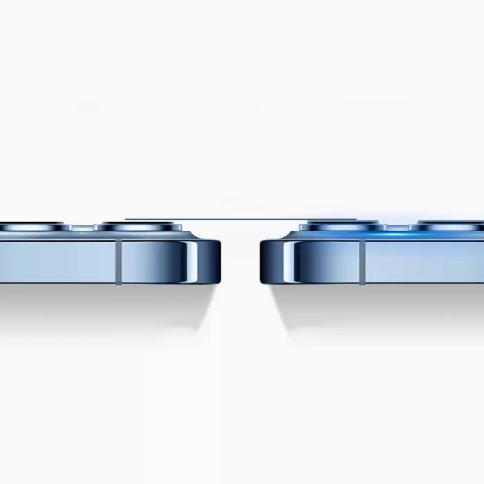 Apple iPhone 13 Pro Max Metal Çerçeveli Lens Koruma Parlak Renkli Kamera Koruyucu CL-08 Tam Koruma Temperli Cam CL-03