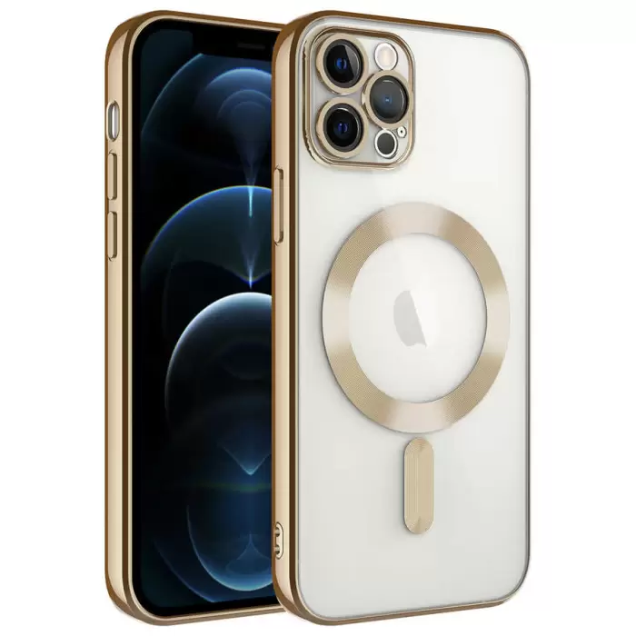 Apple iPhone 13 Pro Max Kılıf Şeffaf Renkli Yumuşak Kamera Lens Korumalı Magsafe Şarj Kapak Demre