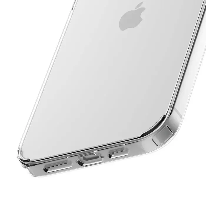 Apple iPhone 13 Pro Max Coss Sert Darbe Emici Silikon Şeffaf Kamera Korumalı Arka Kapak
