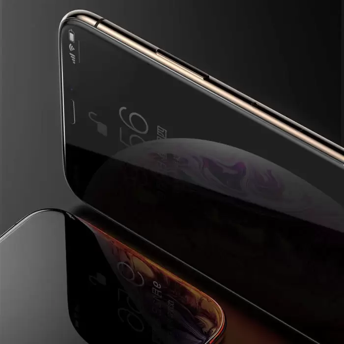 Apple iPhone 13 Pro Max Uyumlu Tam Kaplama Hayalet Ekran Cam Koruyucu Kor Privacy