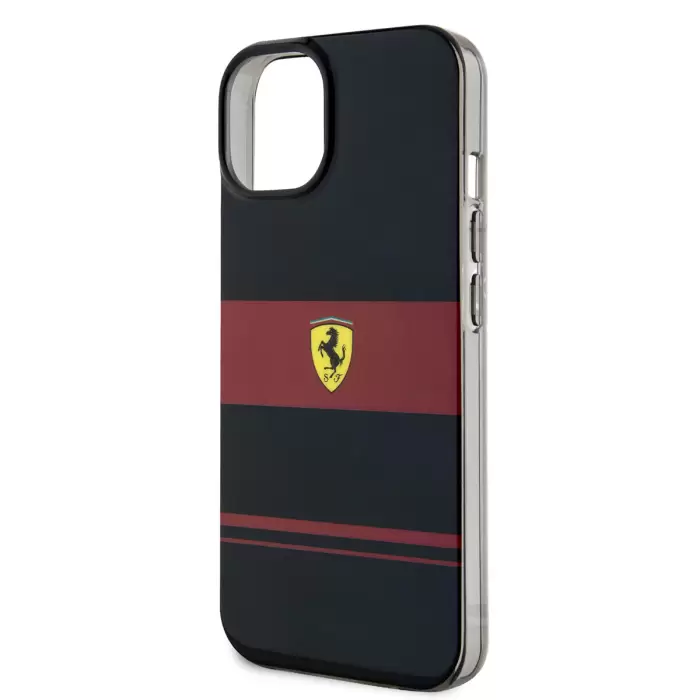 Apple İphone 14 Kılıf Ferrari Orjinal Lisanslı Magsafe Şarj Özellikli Yatay Çizgili Dizayn Kapak