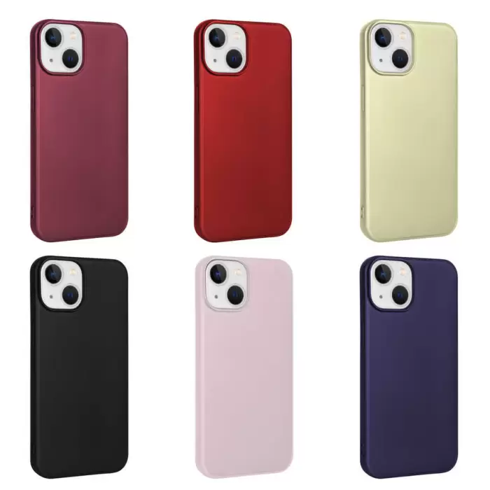 Apple iPhone 14 Kılıf Lopard Klasik Mat Renkli Yumuşak Premier Silikon Kılıf