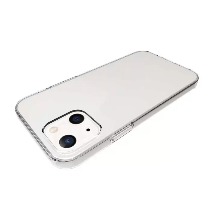 Apple iPhone 14 Kılıf Lopard Kamera Korumalı Renksiz Şeffaf Esnek Silikon Kapak Süper