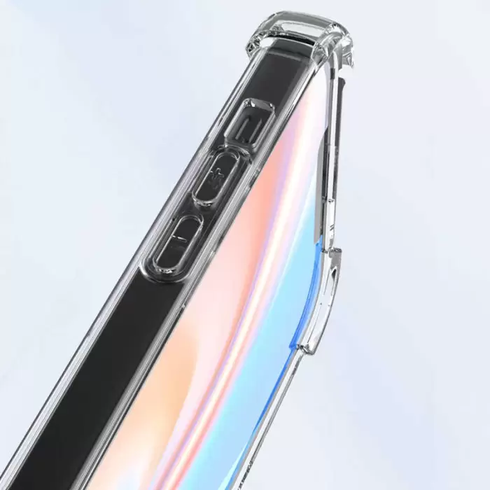 Apple iPhone 14 Plus Kılıf Lopard Nitro Antishock Köşe Koruma Darbe Emici Şeffaf Orjinal Doku Silikon