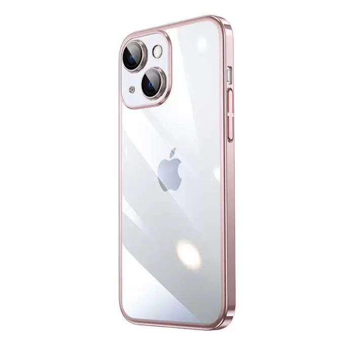 Apple iPhone 14 Plus Kılıf Kenarları Orijinal Renkler Kamera Lens Koruma Darbe Emici Sert Kapak Riksos