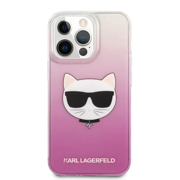 Apple İphone 14 Pro Kılıf Karl Lagerfeld Sert Tpu Choupette Dizayn Kapak