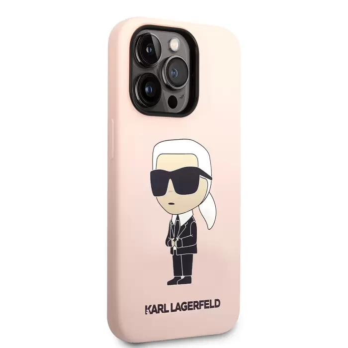 Apple İphone 14 Pro Kılıf Karl Lagerfeld Silikon Karl Dizayn Kapak