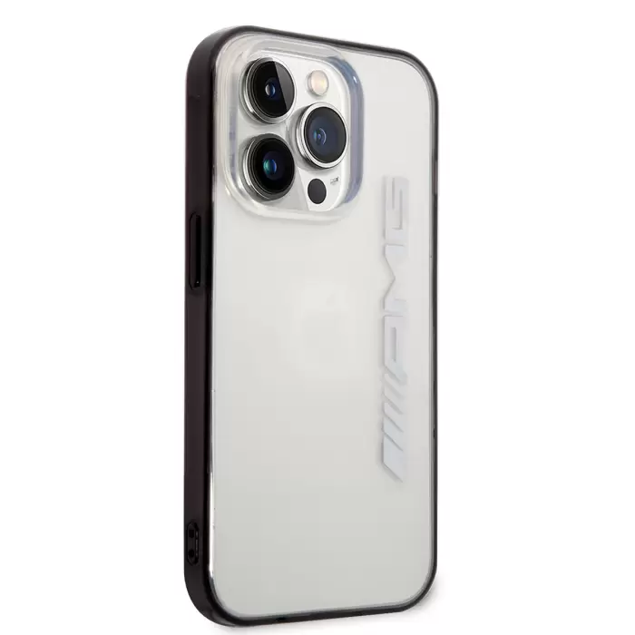 Apple İphone 14 Pro Max Kılıf Amg Transparan Siyah Çerçeve Dizayn Kapak