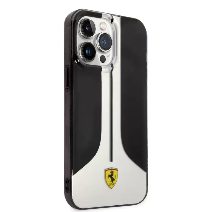 Apple İphone 14 Pro Max Kılıf Ferrari Orjinal Lisanslı 296 Çizgili Dizayn Kapak