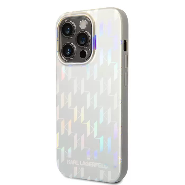 Apple İphone 14 Pro Max Kılıf Karl Lagerfeld Hologram Dizayn Kapak