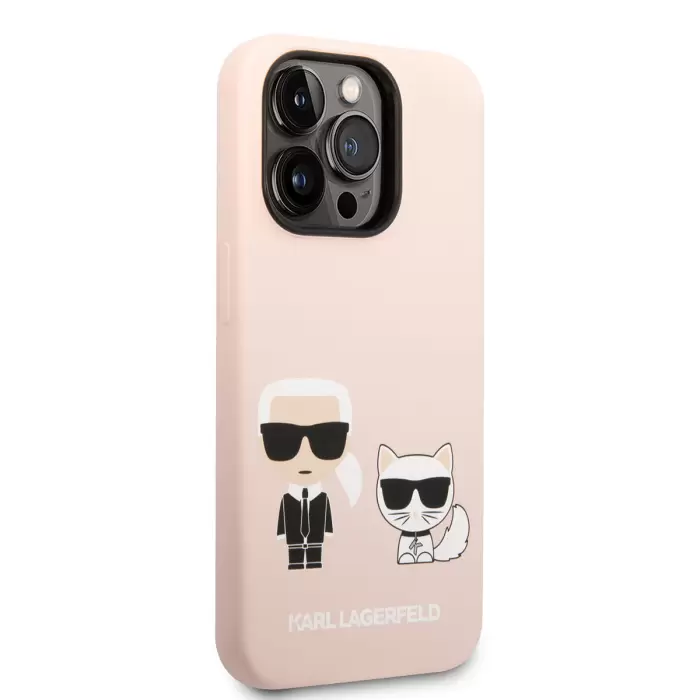 Apple İphone 14 Pro Max Kılıf Karl Lagerfeld Magsafe Şarj Özellikli Silikon K&c Dizayn Kapak
