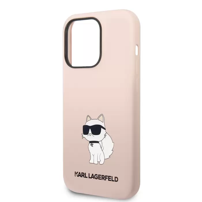 Apple İphone 14 Pro Max Kılıf Karl Lagerfeld Silikon Choupette Dizayn Kapak