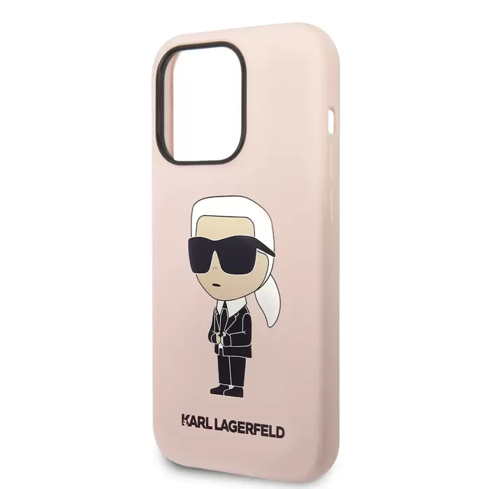 Apple İphone 14 Pro Max Kılıf Karl Lagerfeld Silikon Karl Dizayn Kapak