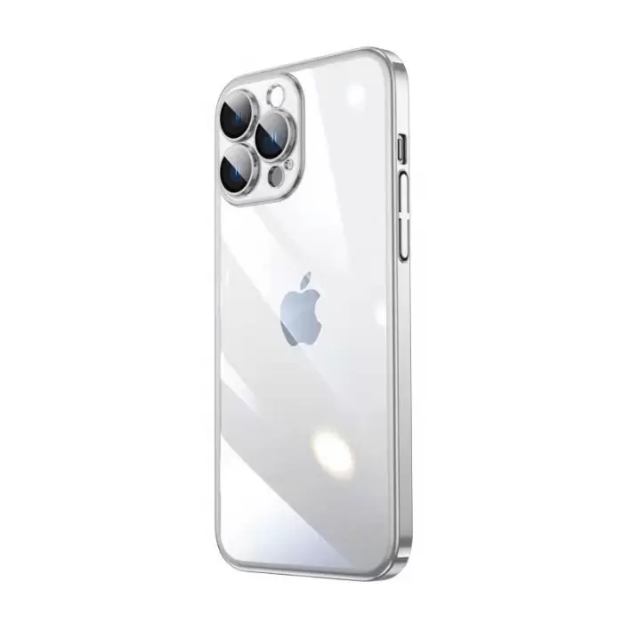 Apple iPhone 14 Pro Max Kılıf Renksiz Şeffaf Sert Kapak Kamera Çıkıntılı Korumalı Darbe Emici Vayt