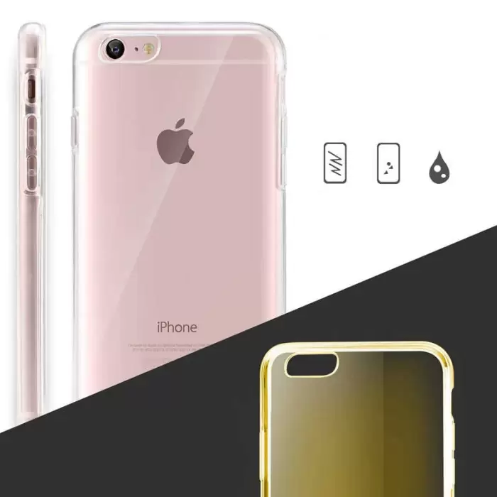 Apple iPhone 7 Şeffaf Kılıf Arkalı Önlü 360 Derece Ultra Korumalı Enjoy Kapak