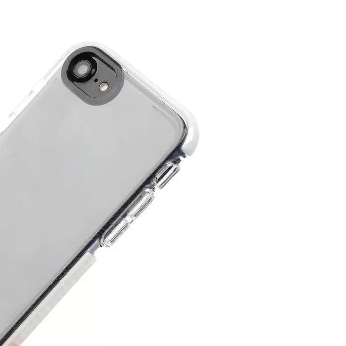 iPhone 7 Uyumlu Kılıf Renkli Transparan Geçişli Parlak Kapak Punto