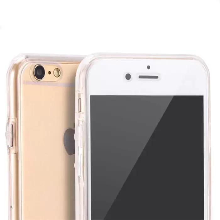 iPhone 8 Şeffaf Kılıf Arkalı Önlü 360 Derece Ultra Korumalı Enjoy Kapak