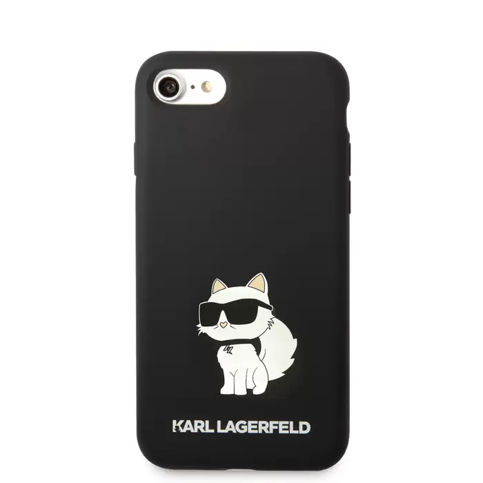 Apple İphone Se 2022 Kılıf Karl Lagerfeld Silikon Choupette Dizayn Kapak