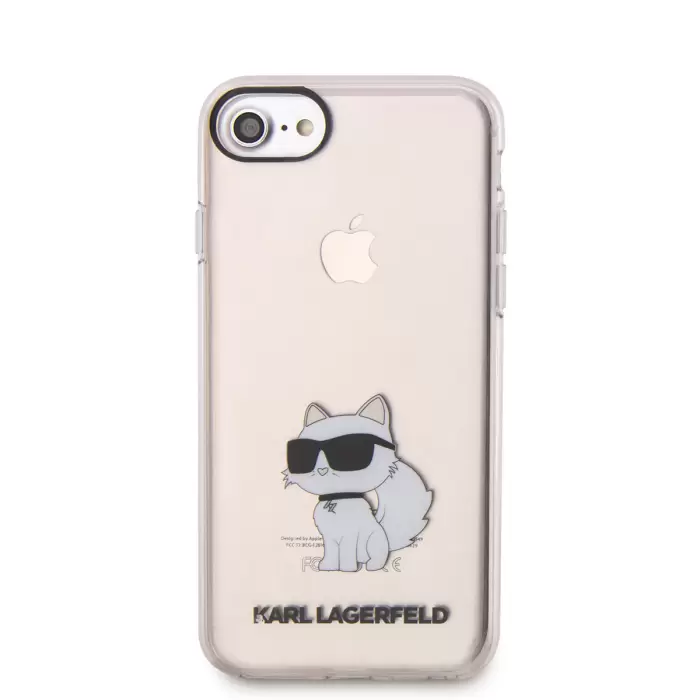 Apple İphone Se 2022 Kılıf Karl Lagerfeld Transparan Choupette Dizayn Kapak