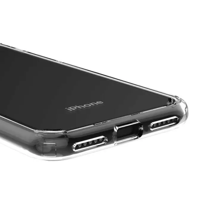 Apple iPhone SE 2022 Coss Sert Darbe Emici Silikon Şeffaf Kamera Korumalı Arka Kapak