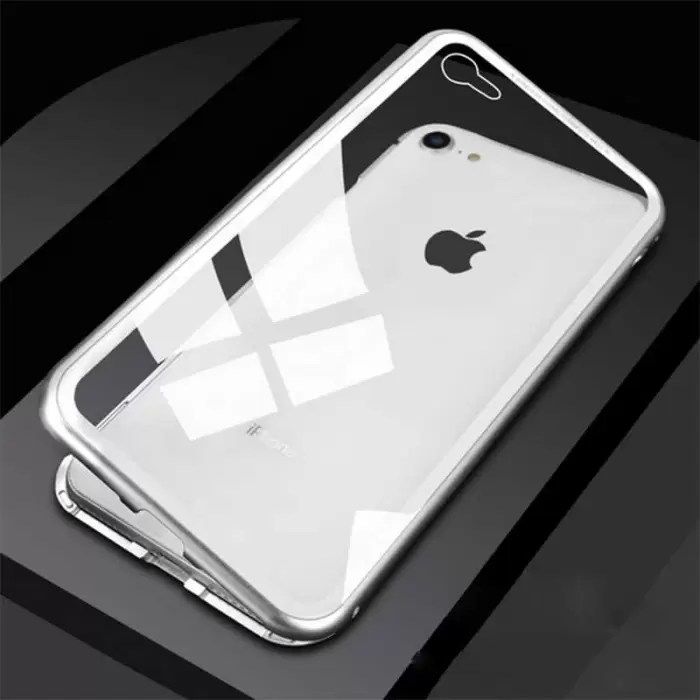 Apple iPhone SE 2022 Kılıf Lopard Devrim Mıknatıslı Cam Kapak