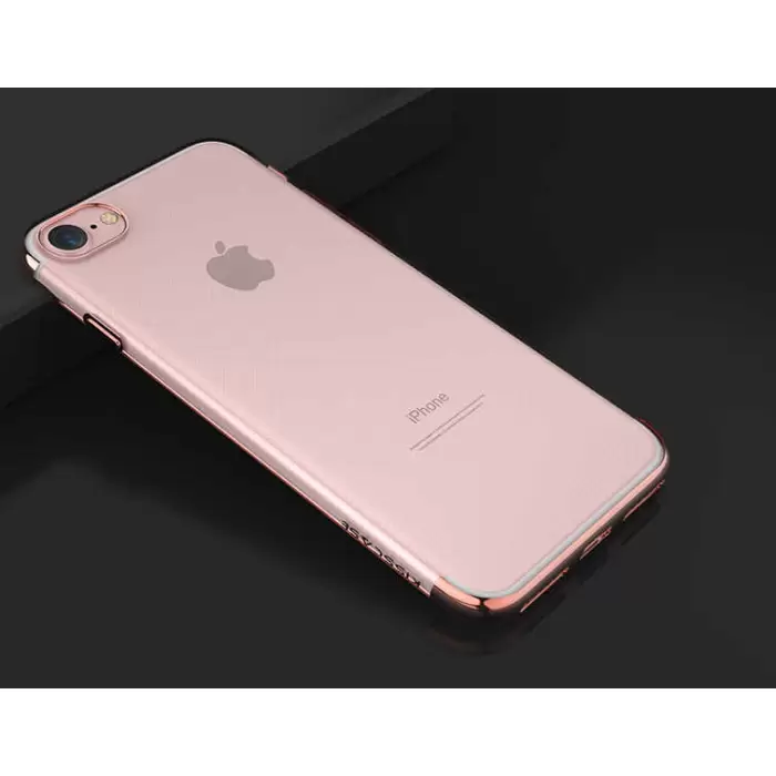 Apple iPhone SE 2022 Kılıf Lopard Dört Köşeli Lazer Silikon Kapak