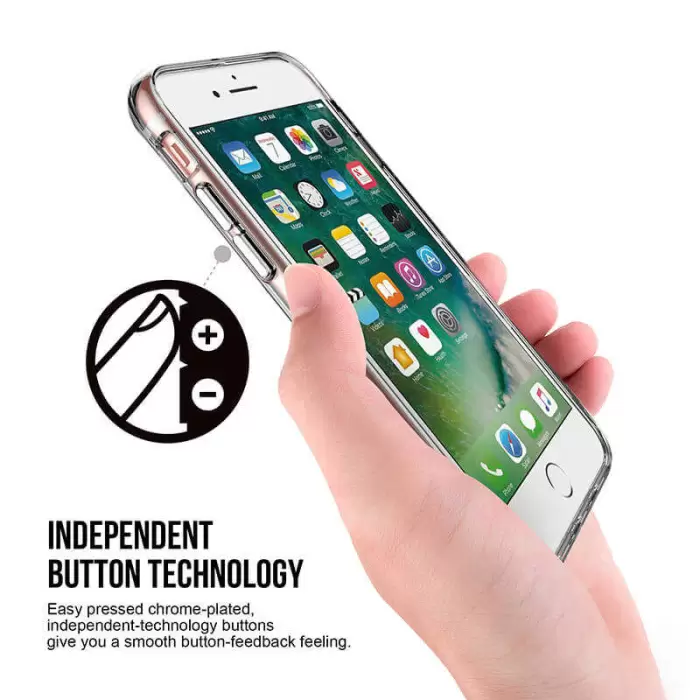 Apple iPhone SE 2022 Kılıf Darbe Emici Kalın Sert Yumuşak Tuşlu Sert Gard Silikon Kapak