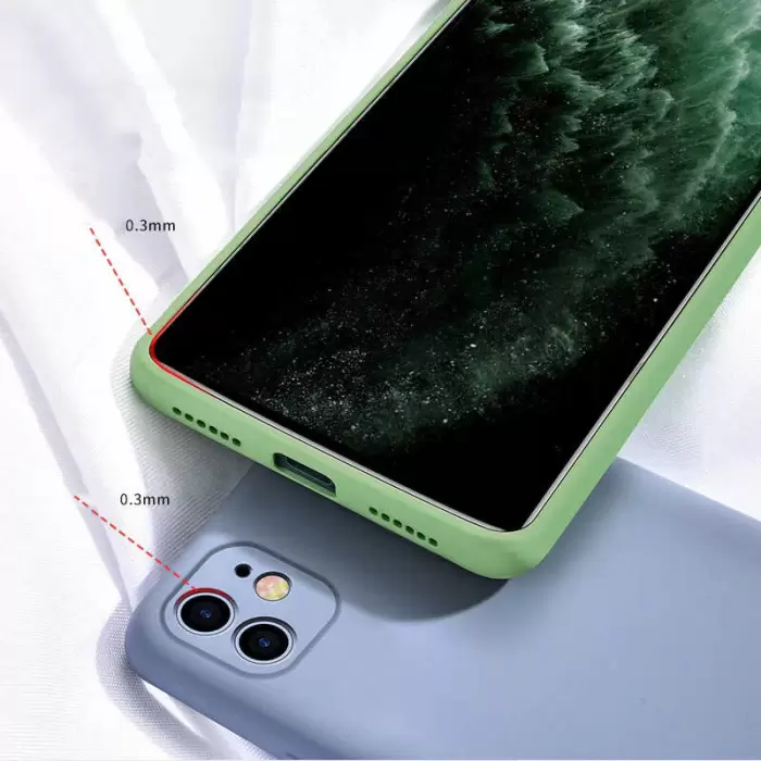 Apple iPhone SE 2022 Lansman Kılıf Içi Kadife Soft Yumuşak Dokulu Kılıf Liquid LSR Silikon