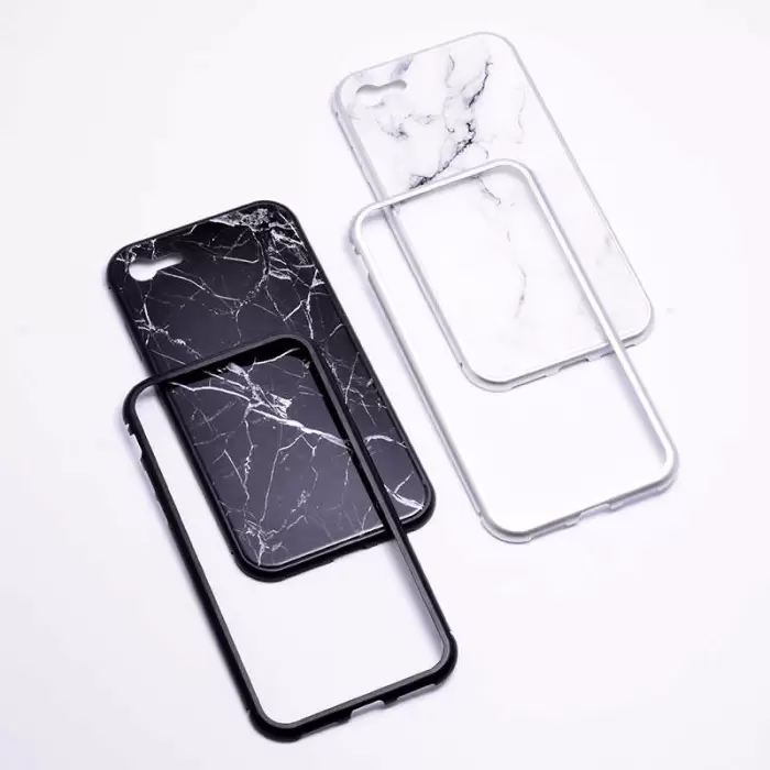 Apple iPhone SE 2022 Kılıf Lopard Mermerli Devrim Cam Kapak
