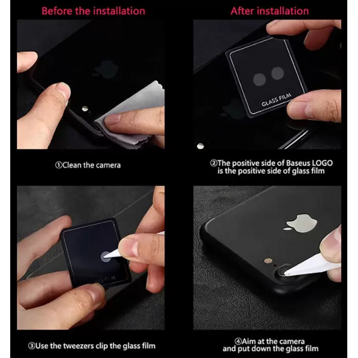 Apple iPhone SE 2022 Lopard Lens Koruma Parlak Renkli Kamera Koruyucu CL-08 Cam Filmi