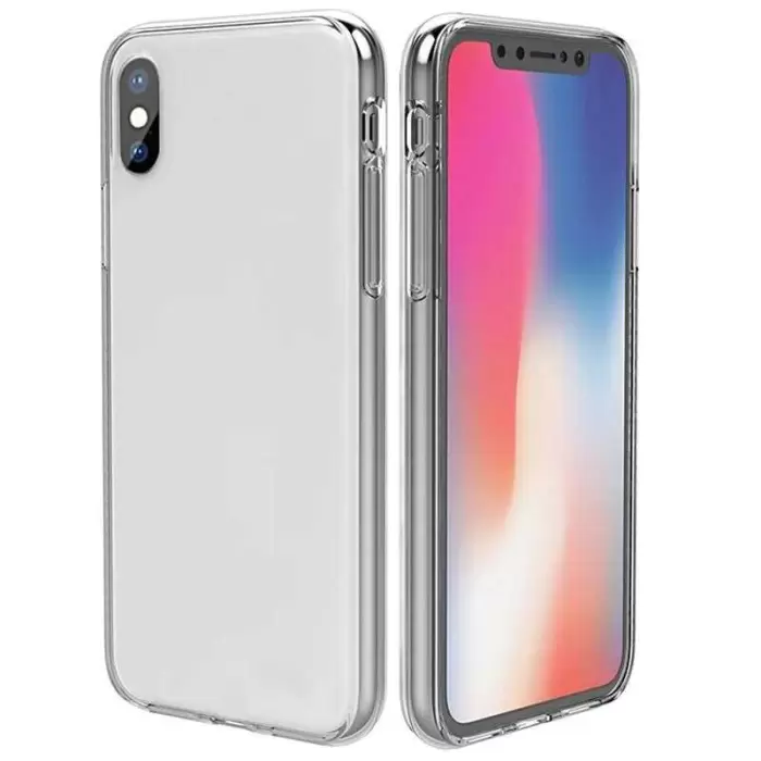 Apple iPhone X Şeffaf Kılıf Arkalı Önlü 360 Derece Ultra Korumalı Enjoy Kapak