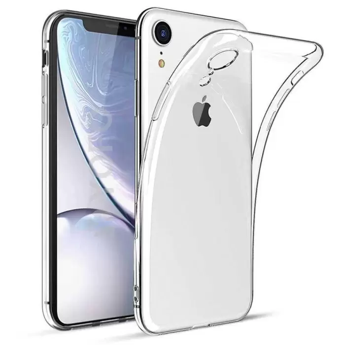 Apple iPhone XR 6.1 Kılıf Lopard Kamera Korumalı Kamera Korumalı Renksiz Şeffaf Esnek Silikon Kapak Süper