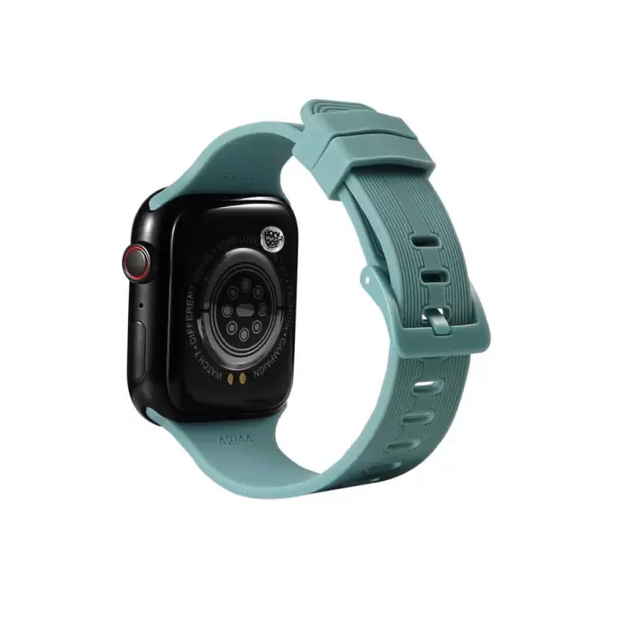 Apple Watch 40mm A+ Kalite Çizgili Konsept Jel Silikon Kordon KRD-23