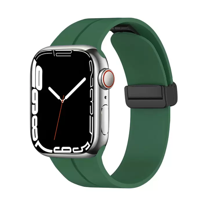 Apple Watch 40mm Lopard KRD-84 Magnetic Tokalı A+ Kalite Sport Silikon Kordon