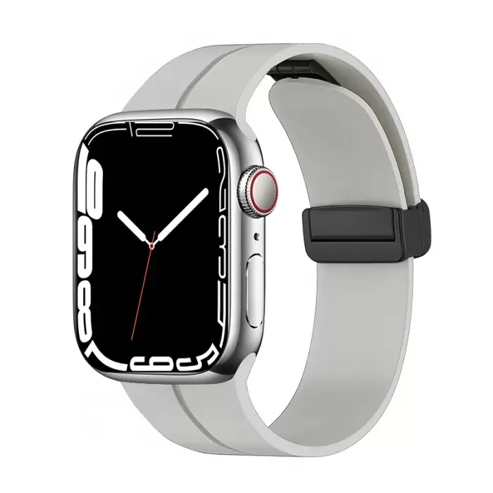 Apple Watch 40mm  KRD-84 Magnetic Tokalı A+ Kalite Sport Silikon Kordon