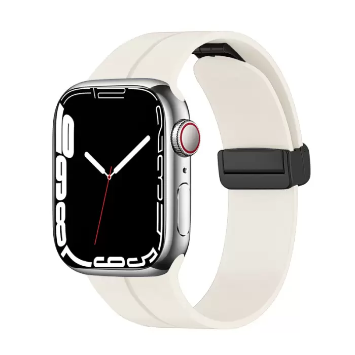 Apple Watch 40mm  KRD-84 Magnetic Tokalı A+ Kalite Sport Silikon Kordon