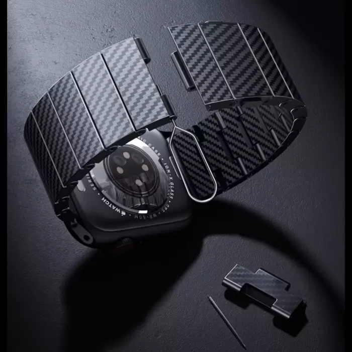 Apple Watch 40mm Lopard KRD-90 600D Karbon Fiber Kordon