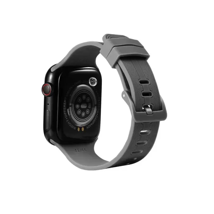 Apple Watch 42mm A+ Kalite Çizgili Konsept Jel Silikon Kordon KRD-23