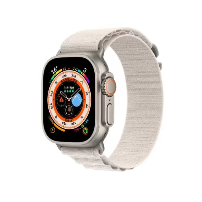 Apple Watch 42mm Alpine Loop Metal Toka Örgü Işleme Kordon Premium Kayış KRD-74