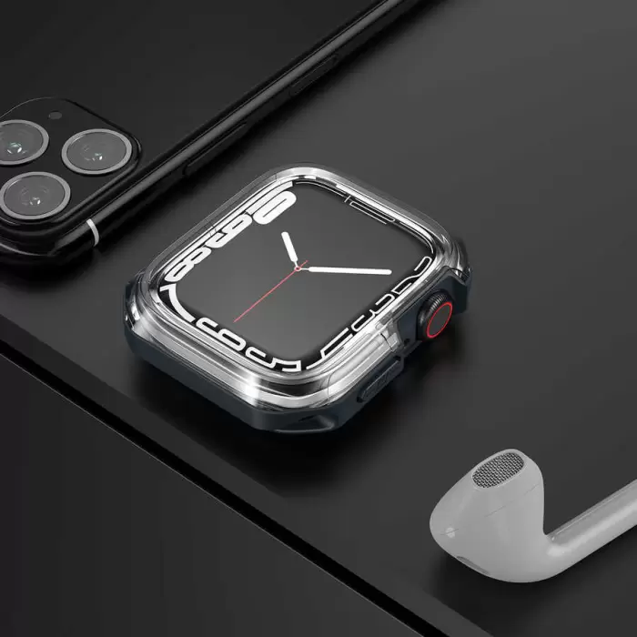 Watch 42mm Uyumlu Ekran Kasa Koruyucu Shockproof Sert Pc Silikon Gard 08